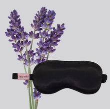 Load image into Gallery viewer, Lavender Weighted Satin Eye Mask
